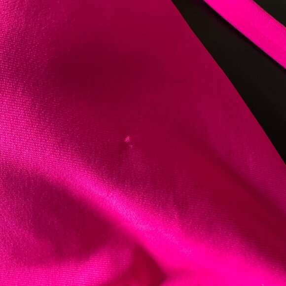 Neon Pink Triangle Bikini Top L Swimwear Festival Beachwear UPF50+ Beach Travel - Picture 4 of 6